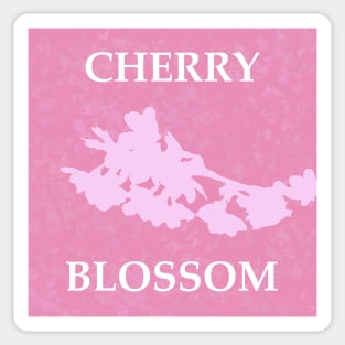 Cherry Blossom Silhouette (Pink) Sticker